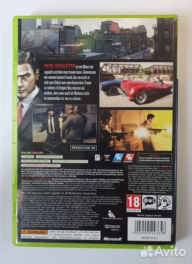 Xbox 360 / Xbox one Mafia 2. Лицензия