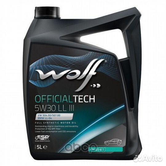 Масло моторное Wolf officialtech C3 LL III 5W-30