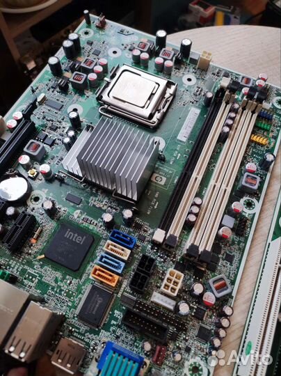 Материнская плата с процессором 775 сокет