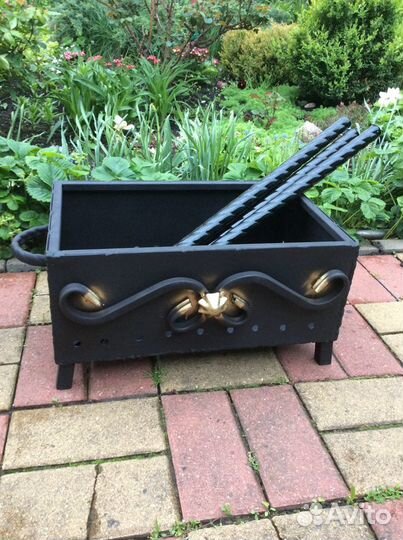 Мангал со съёмными ножками 2-3 мм