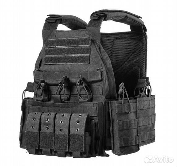 Бронежилет с пластиной и разгрузка