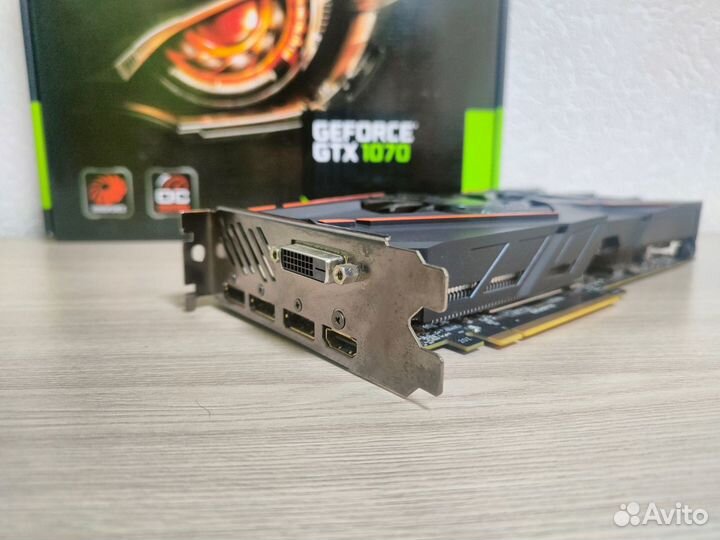 Б/У видеокарта gigabyte GeForce GTX 1070 WindForce