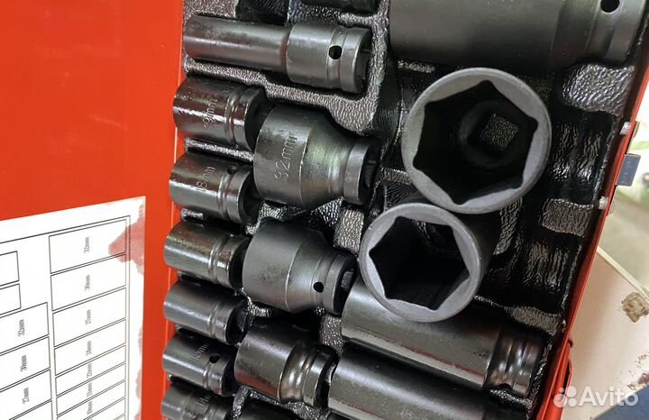 Набор ударных головок для гайковерта 1/2