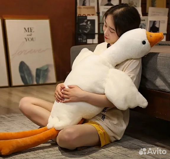 Мягкая игрушка Гусь обнимусь 50,90,130,160,190 см