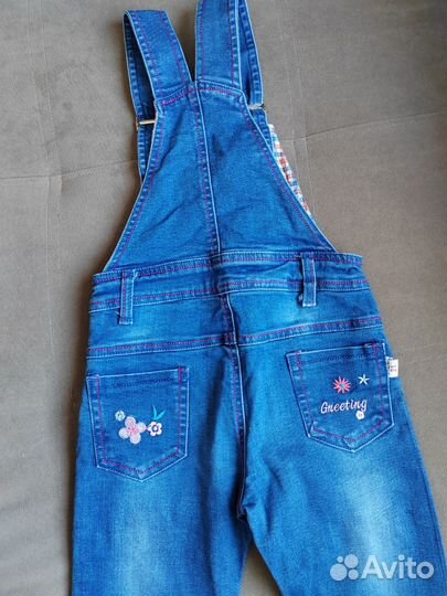 Джинсовый комбинезон для девочки