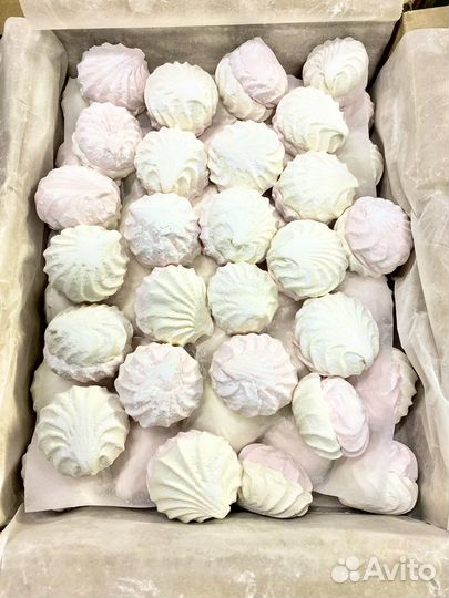 Зефир бело-розовый Рахат