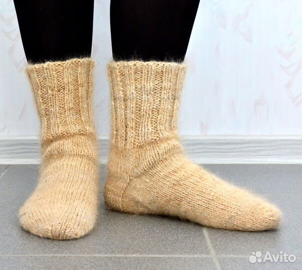 Носки женские из собачьей шерсти (колли)