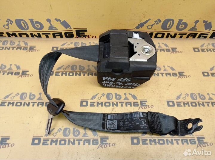 Ремень безопасности задний правый VW Passat B6 B7
