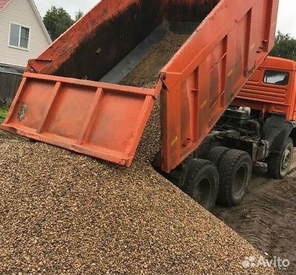 Гпс. пeсок. щебень 5/20. отсев 0/5