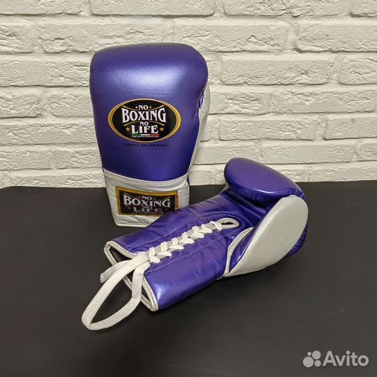 Боксерские перчатки no boxing no life кожаные