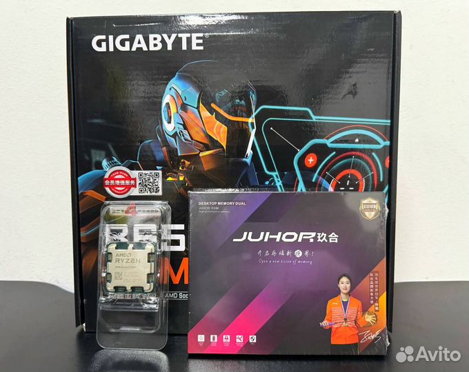 Комплект R5 7500F+ Мп B650M Wi-Fi+Ram 32GB DDR5