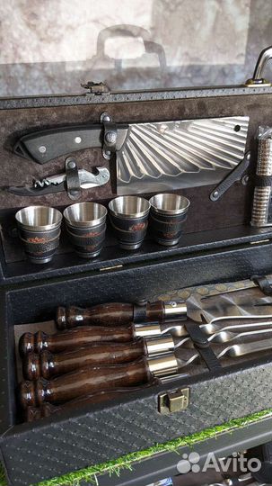 Шашлычный подарочный набор в кейсе №14