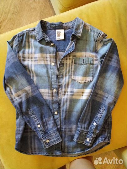 Джинсовые рубашки H&M
