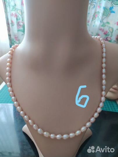 Бусы из натурального жемчуга