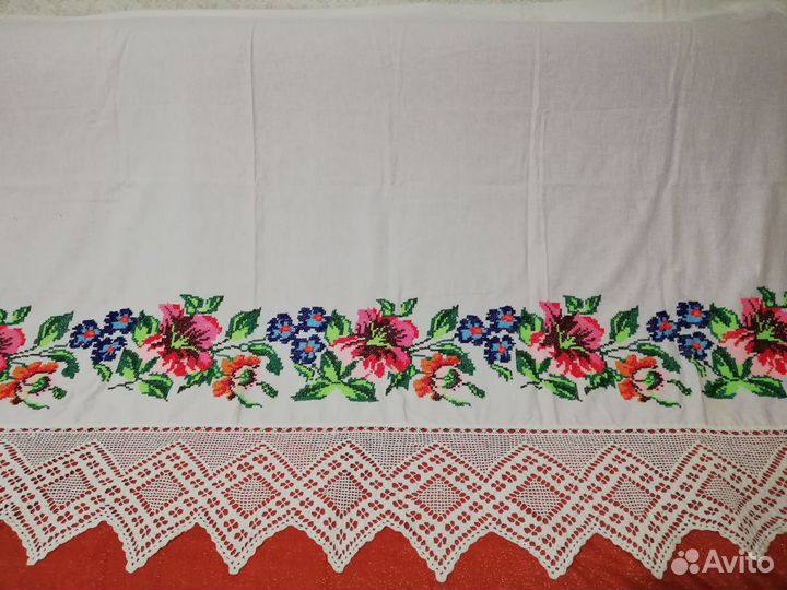 Старинный подзор 2,0*1,43 ручная работа