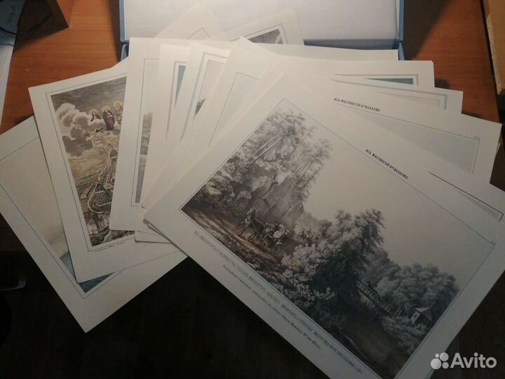 Уникальное издание гравюры 18-19 веков