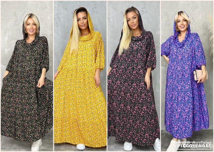 Летние платья штапельные от 48 до 56