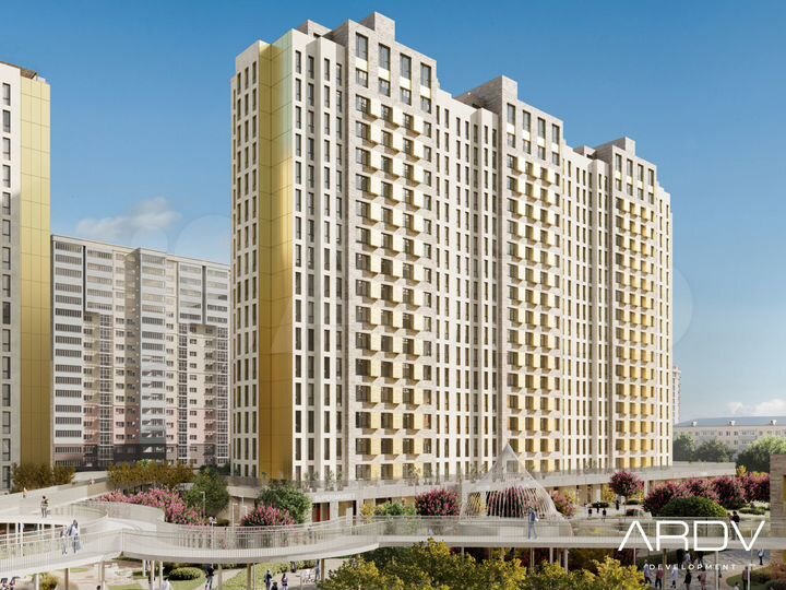 2-к. квартира, 64 м², 13/16 эт.