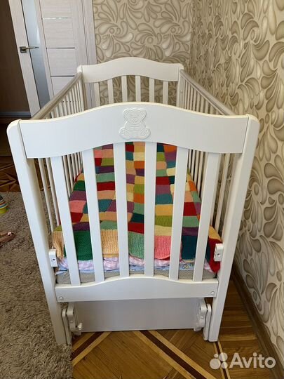 Кроватка детская с маятником Гандылян Ванечка