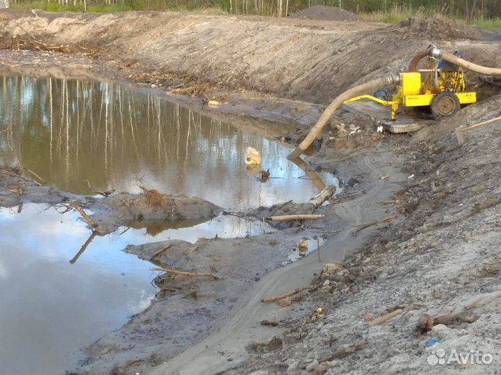 Аренда насосов мотопомп Откачка Водопонижение