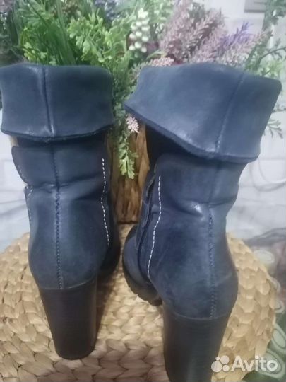 Сапоги натуральная кожа замша