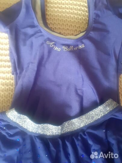 Гимнастический купальник с юбкой 116-122