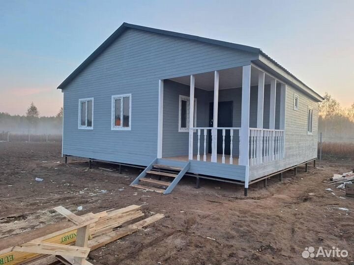 Дачный домик 6x6 со сборкой под ключ