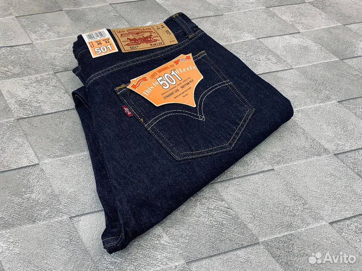 Джинсы levis 501 Индиго мужские