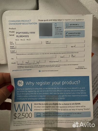 Газовая варочная панель GE Profile 5 горелок