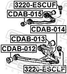 Опора шаровая верхняяCadillac Escalade 02-05,C