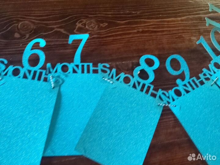 Гирлянда на годик для фотографий малыша б/у