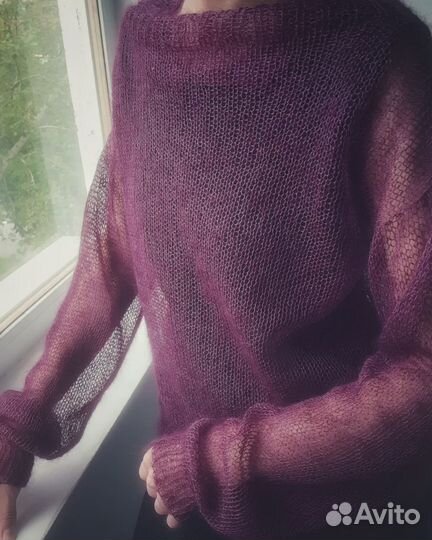 Паутинка вязаная 44-48 Свитер Джемпер Япония