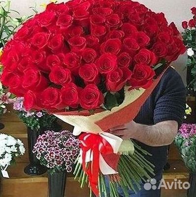 Высокие розы Доставка цветов