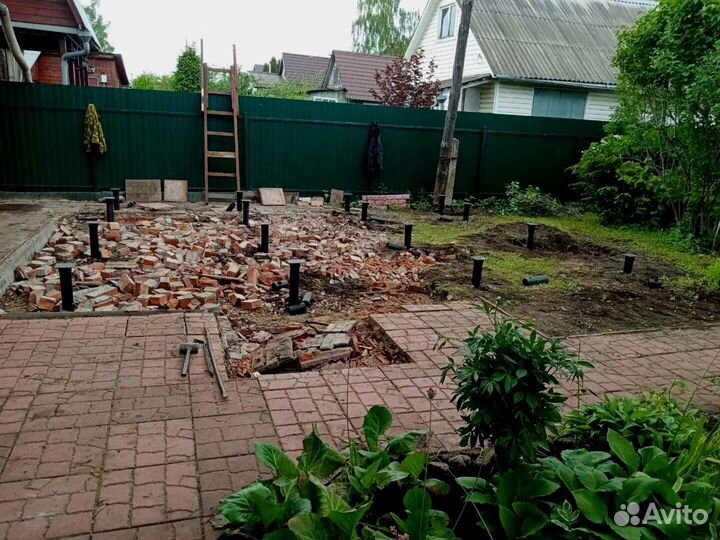 Винтовые сваи + монтаж