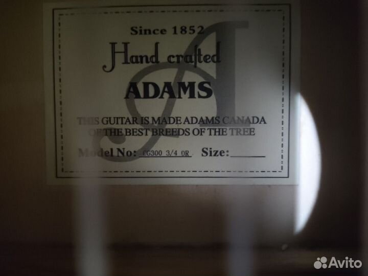 Гитара классическая adams CG-300 OR 3/4
