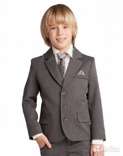 Пиджак школьный для мальчика 140