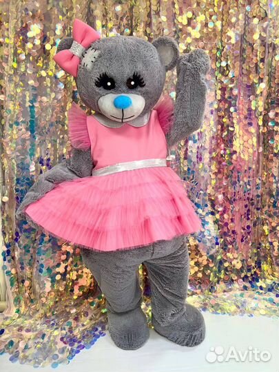 Поздравление от мишки Тедди (ростовая кукла)