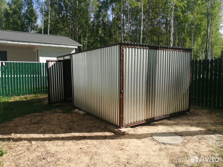 Гараж / Хозблок из волнового профиля