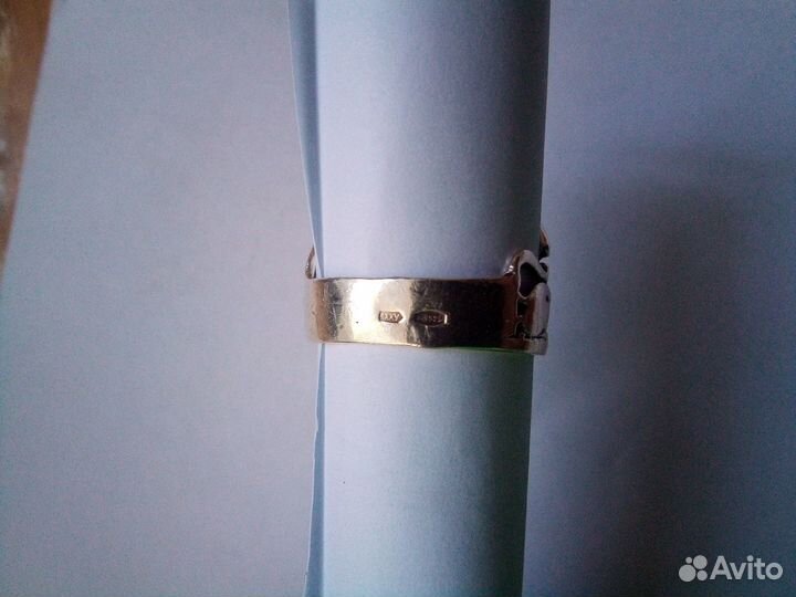 Кольцо серебряное хюз