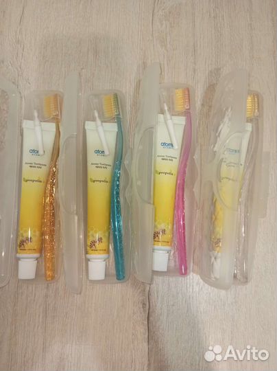Набор атоми зубная паста и щётка