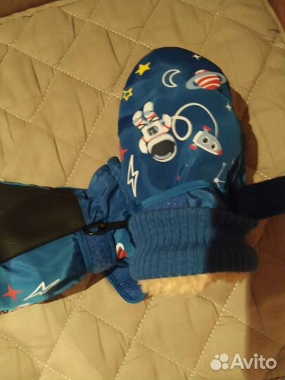 Варежки зимние детские непромокаемые