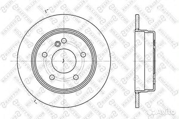 Диск тормозной задний