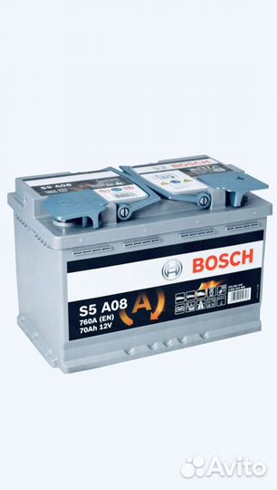 Купить аккумулятор бош S5 A08 70ач старт/стоп с ус