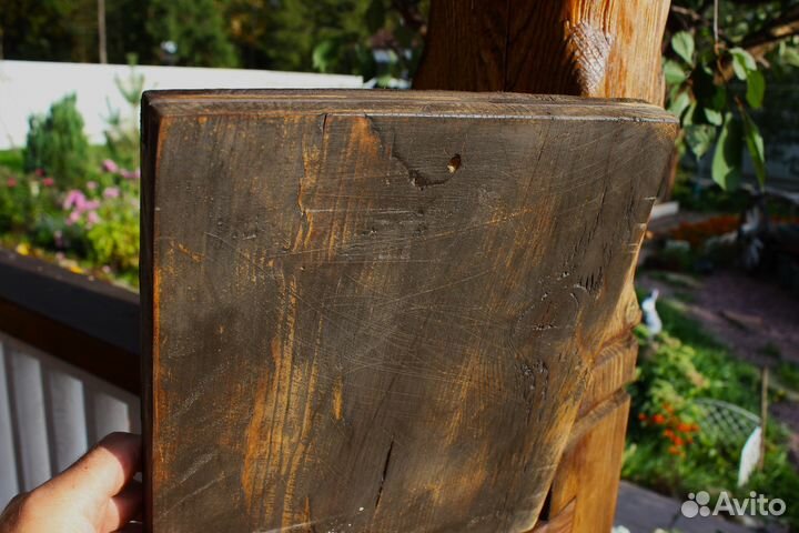 Старая икона Взыскание Погибших 31*27 темпера