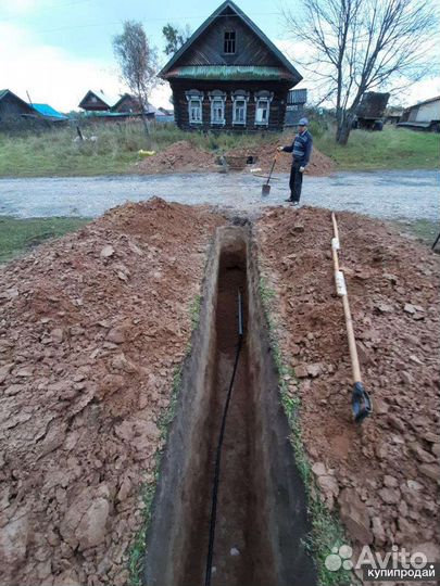 Землекопы копка траншей