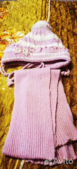 Комплект шапка, шарф