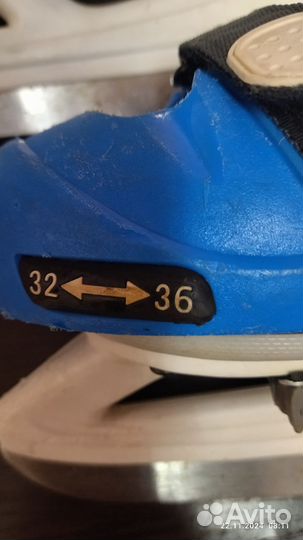 Коньки детские раздвижные 32-36