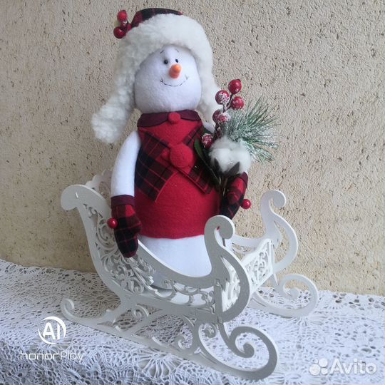 Снеговик ручной работы