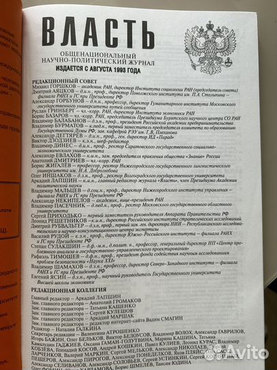 Сборник научных статей по политологии 