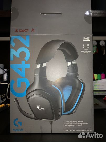 Игровые наушники logitech G432